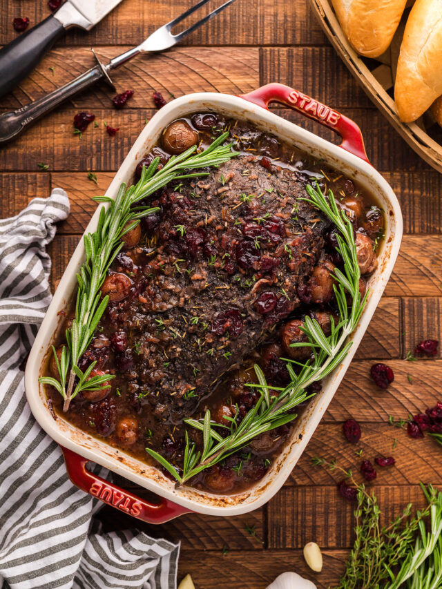 Cranberry Holiday Beef Brisket xoxoBella