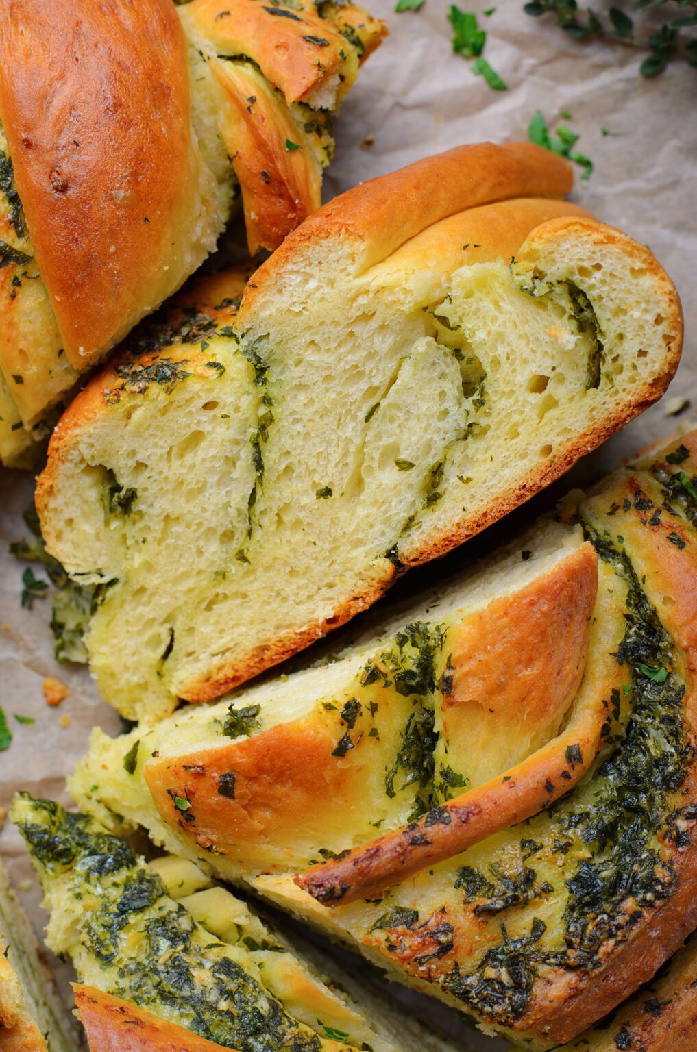 Garlic Herb Bread Wreath xoxoBella