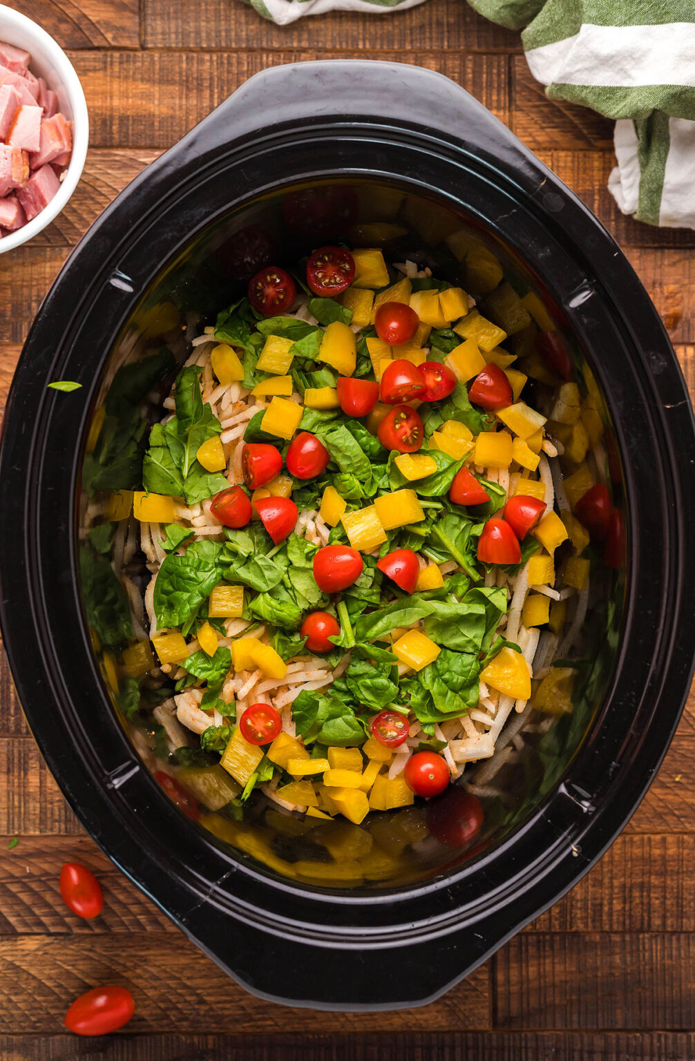 Slow Cooker Overnight Breakfast Casserole xoxoBella