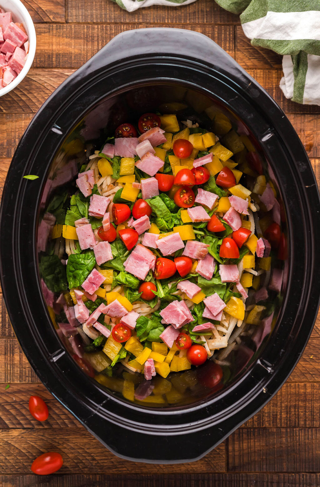 Slow Cooker Overnight Breakfast Casserole xoxoBella