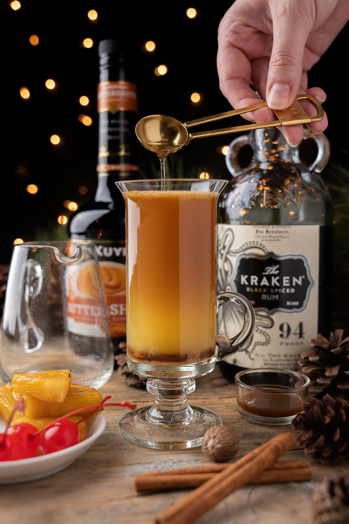 Spiced Pineapple Hot Buttered Rum Toddy xoxoBella