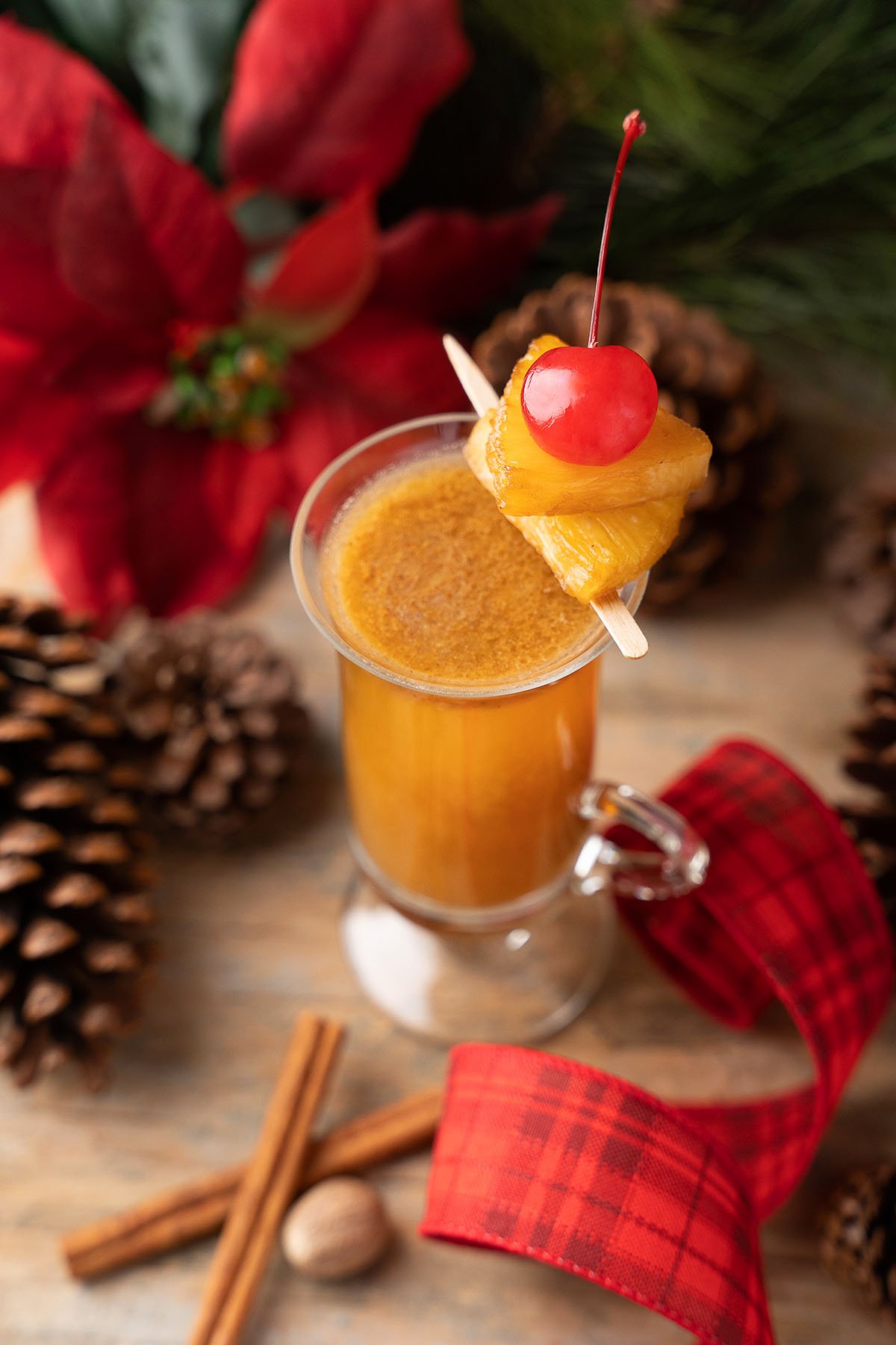 Spiced Pineapple Hot Buttered Rum Toddy xoxoBella