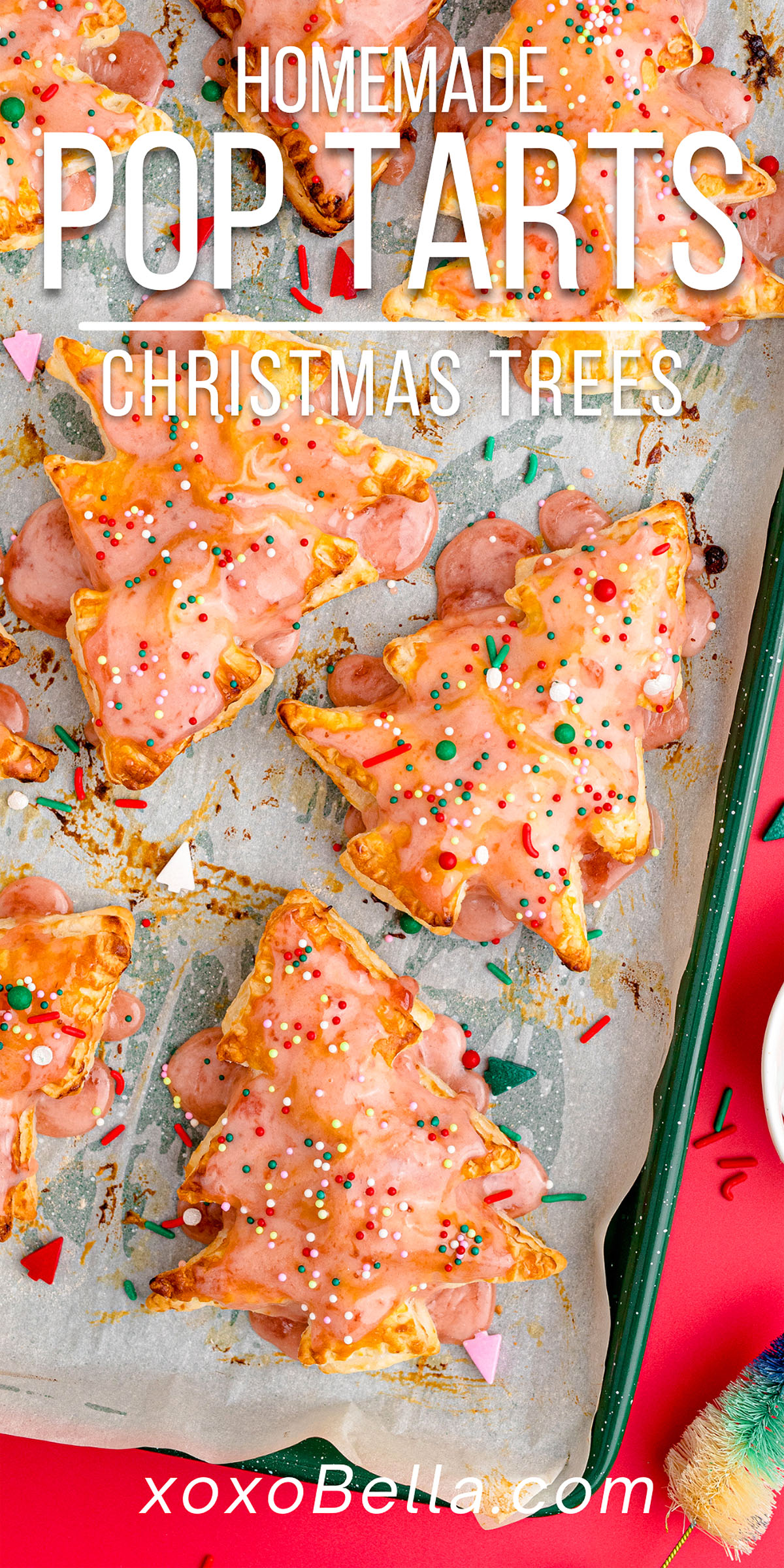 Homemade Christmas Tree Pop Tarts xoxoBella