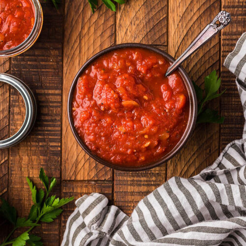 Homemade Italian Garlic Marinara Sauce xoxoBella