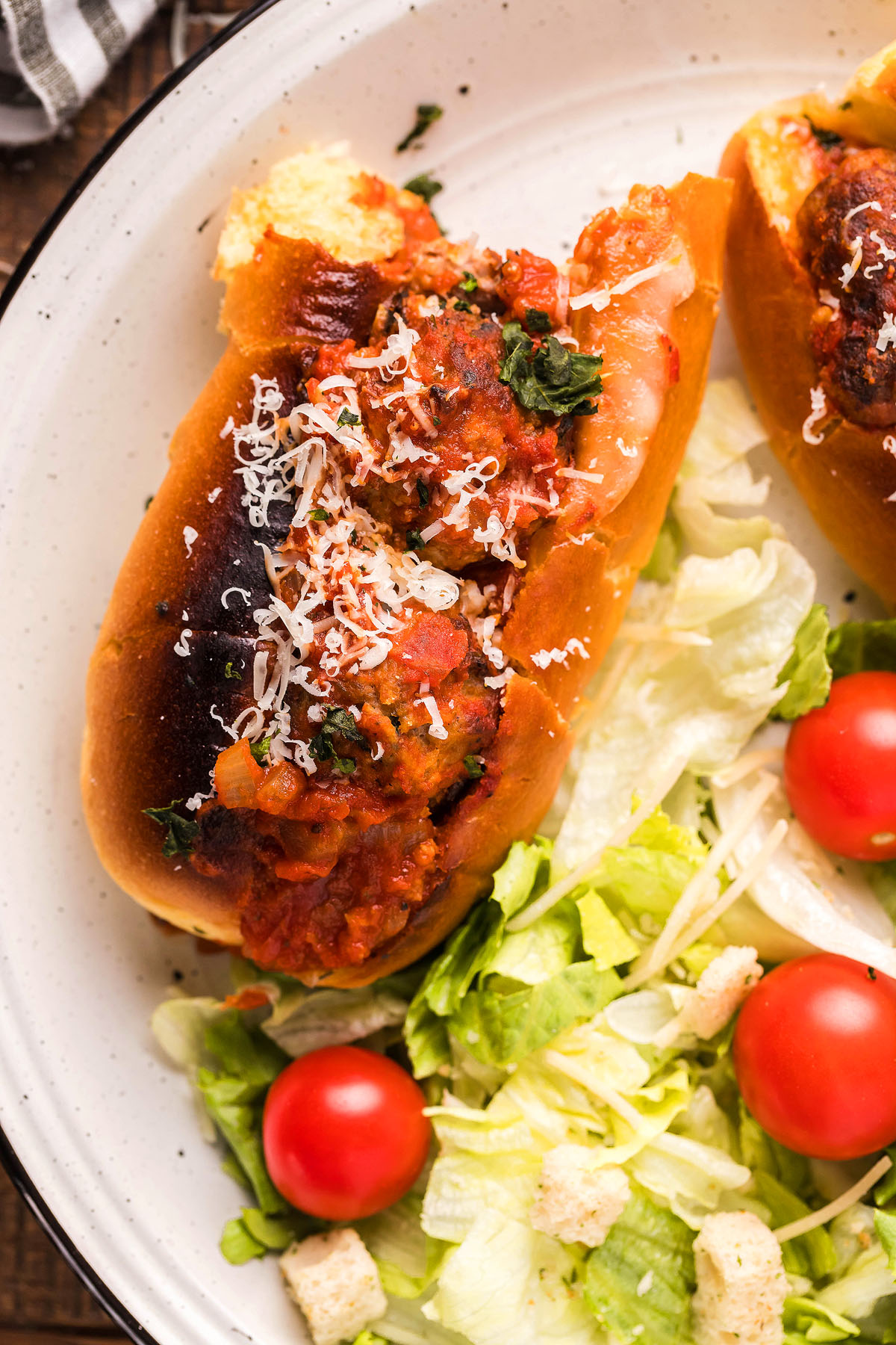 Italian Meatball Marinara Subs xoxoBella