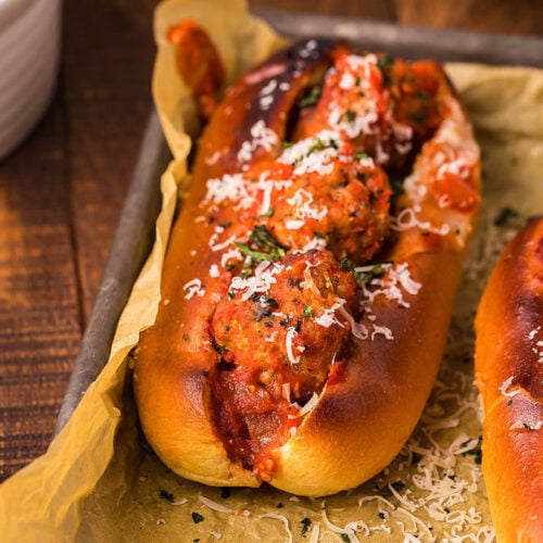 Italian Meatball Marinara Subs xoxoBella