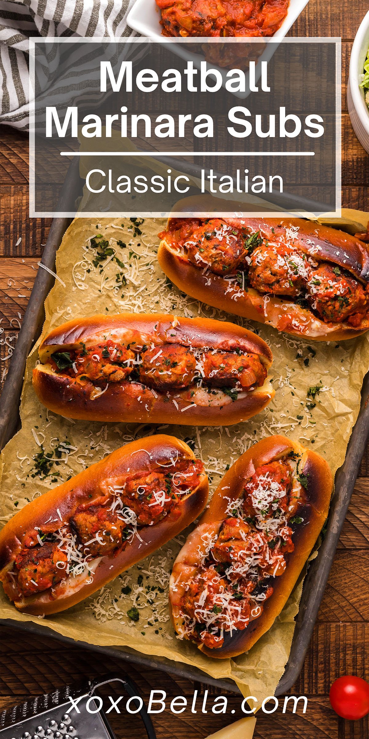 Italian Meatball Marinara Subs xoxoBella