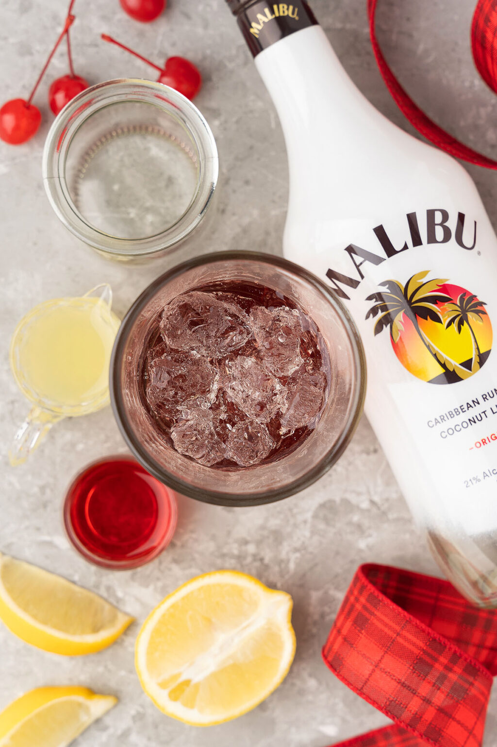 Santa's Hat Coconut Rum Cocktail xoxoBella