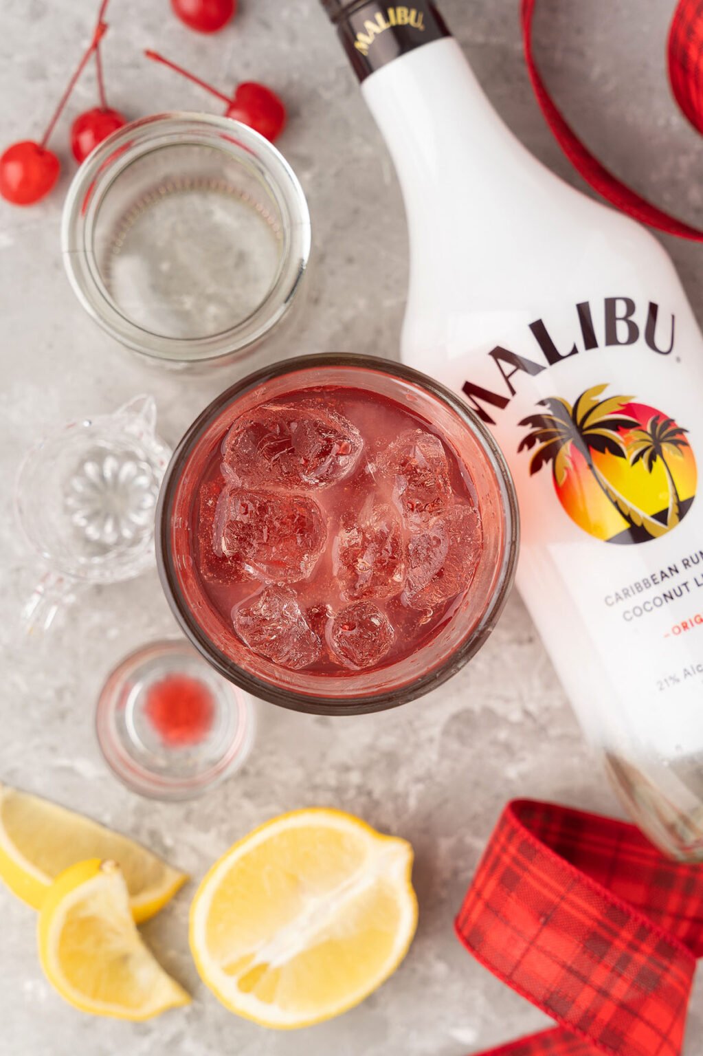 Santa's Hat Coconut Rum Cocktail xoxoBella