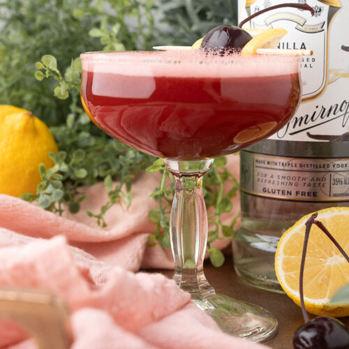 Black Cherry Vanilla Vodka Sour xoxoBella