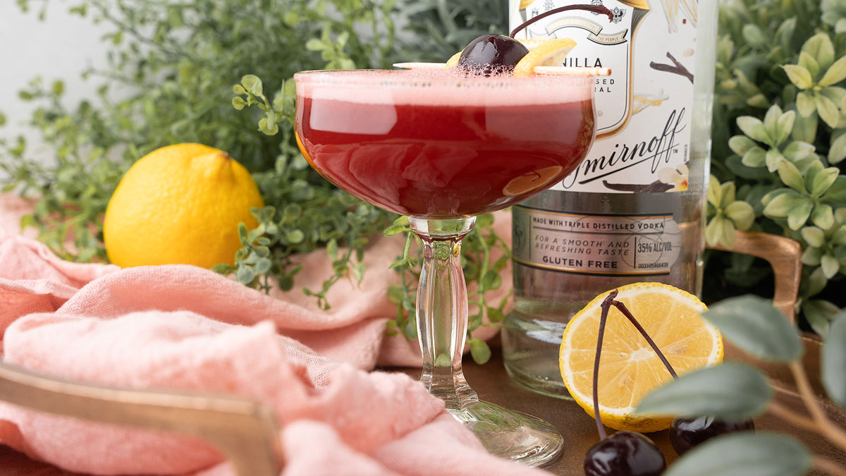 Black Cherry Vanilla Vodka Sour xoxoBella