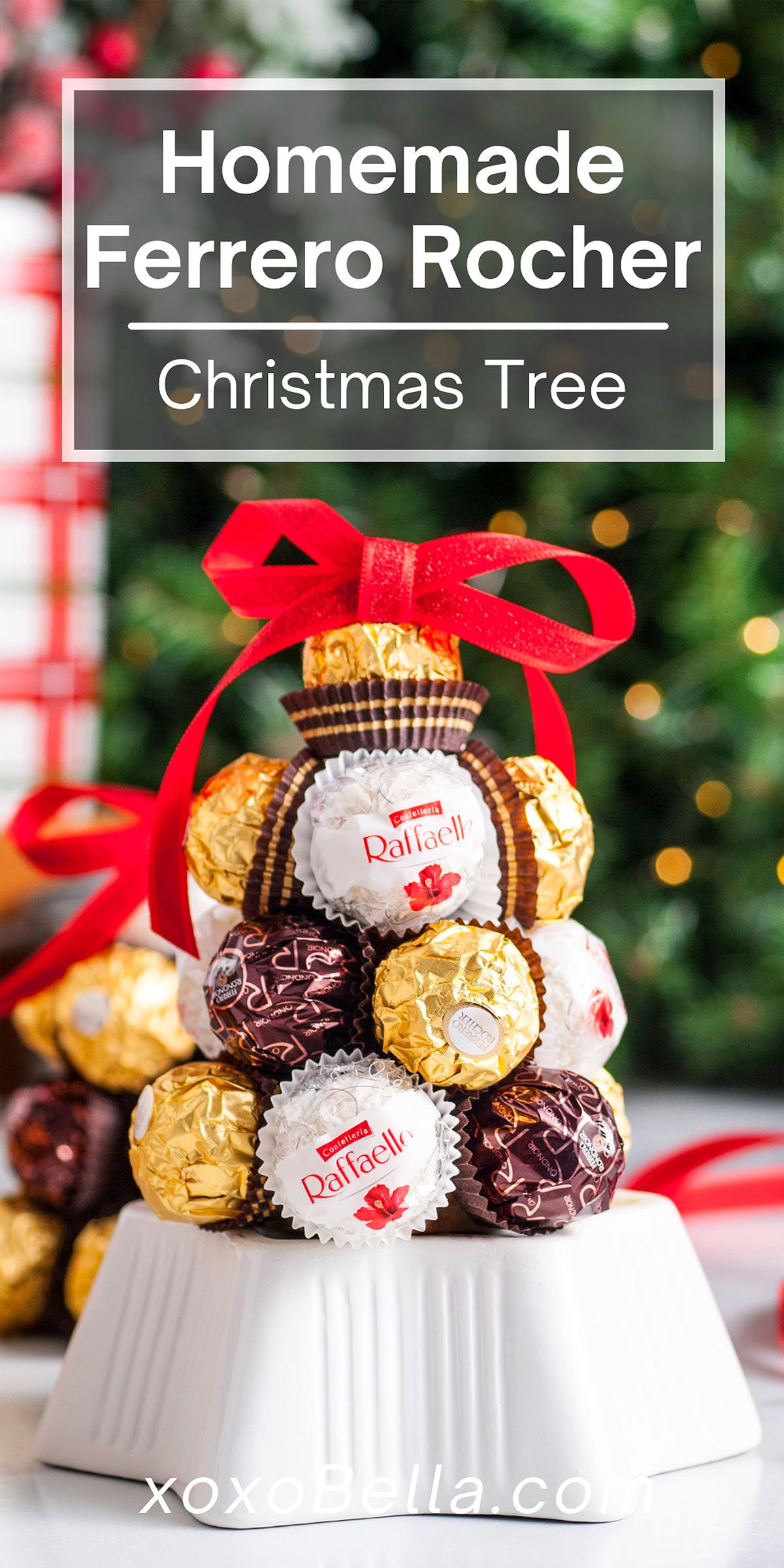 Homemade Ferrero Rocher Christmas Tree xoxoBella