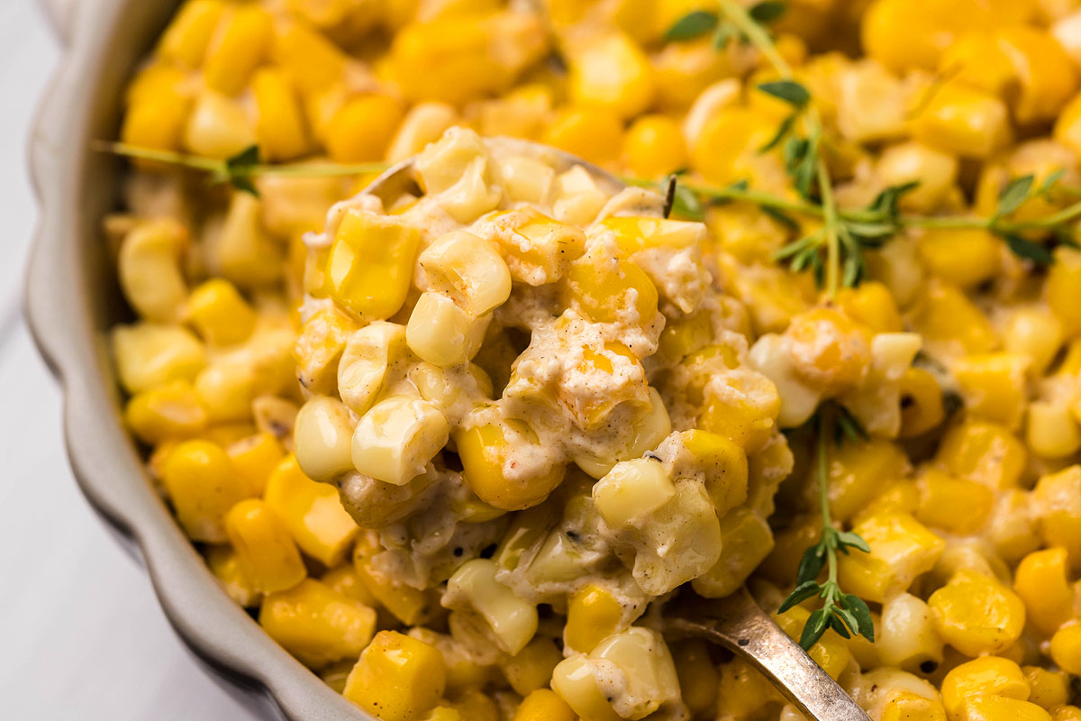 One Pot Gouda and Cream Cheese Corn xoxoBella