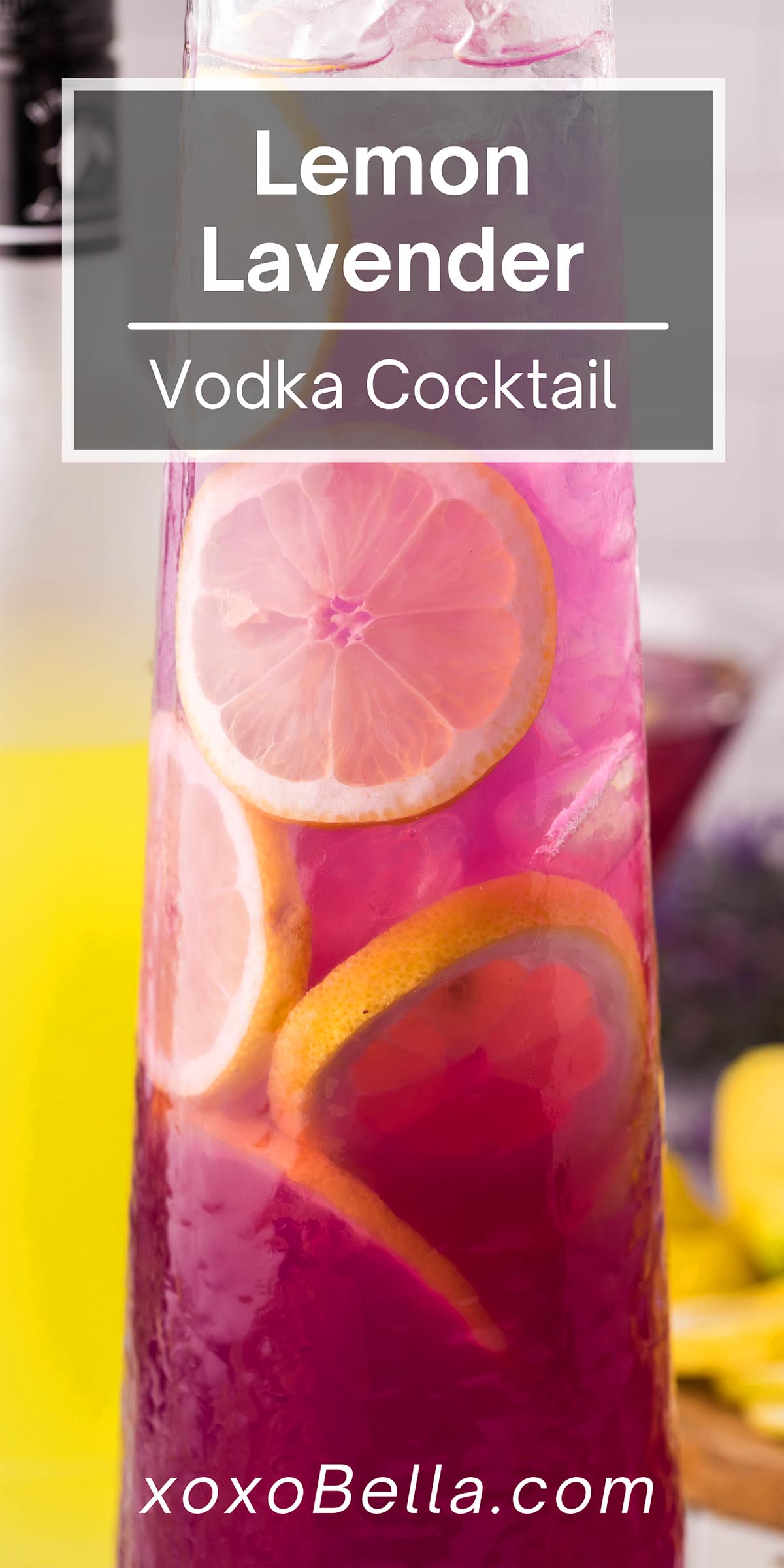 Lemon Lavender Vodka Cocktail xoxoBella