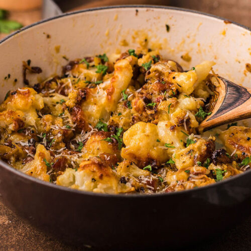 Roasted Cauliflower Carbonara xoxoBella