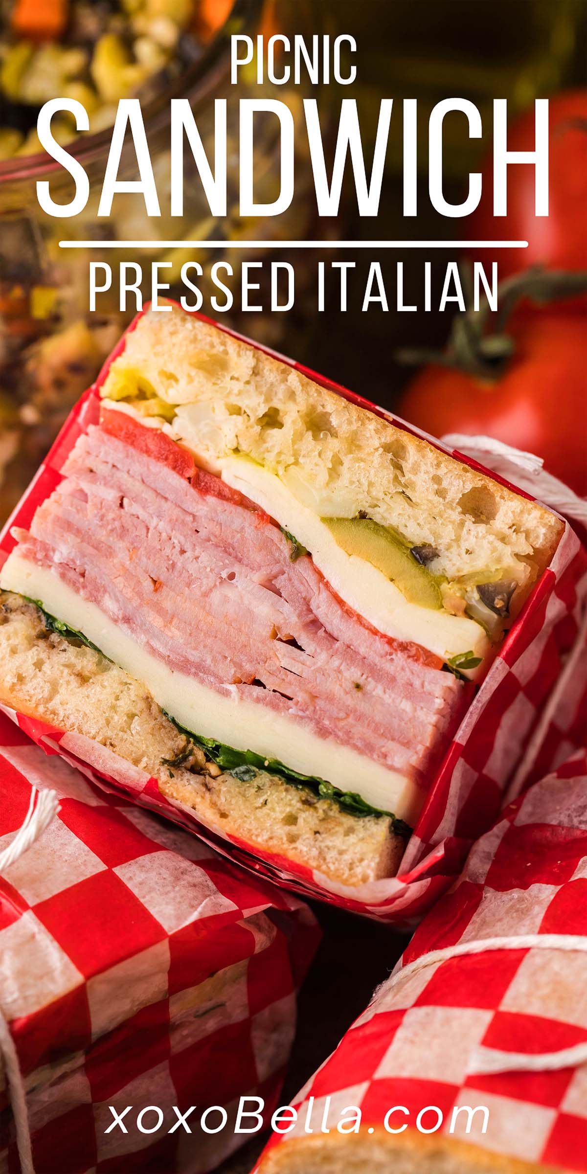Pressed Italian Picnic Sandwiches xoxoBella