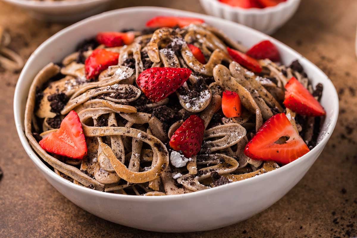 Chocolate Pancake Spaghetti TikTok Recipe xoxoBella