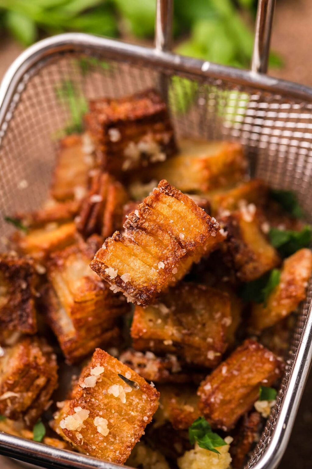 Crispy Stacked Potatoes - Tik Tok Recipe - XoxoBella