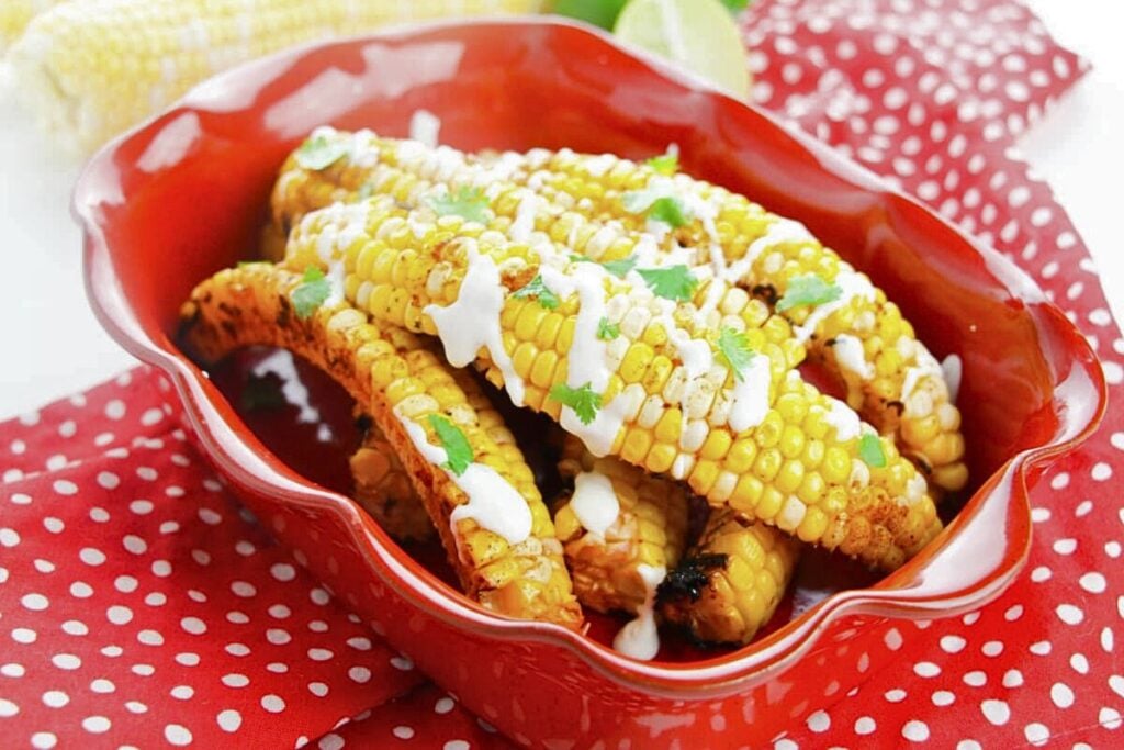 A basket of corn ribs.