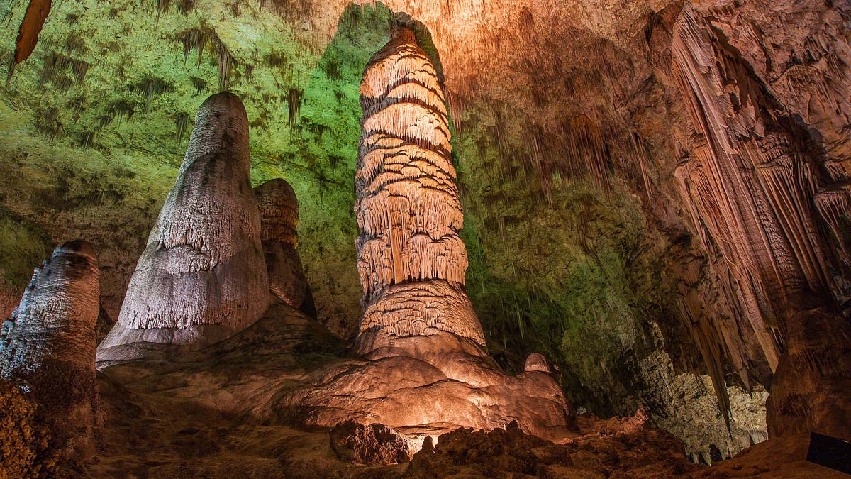 Big Room in Carlsbad Caverns National Park in New Mexico.