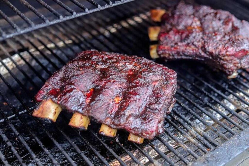 Smoked ribs on the traeger.