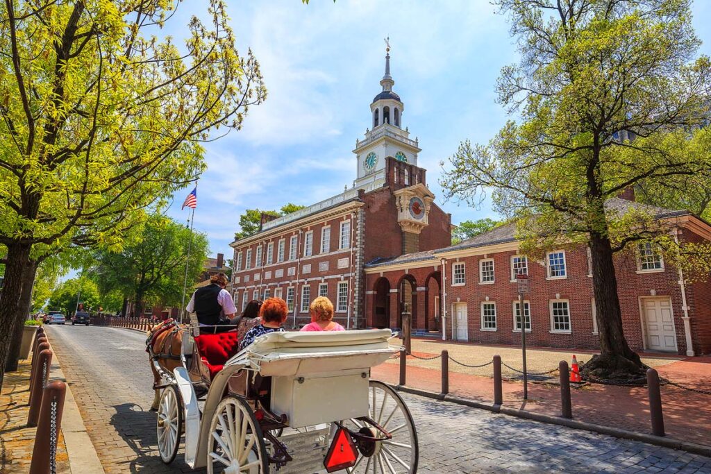 Independence Hall in Philadelphia, Pennsylvania.