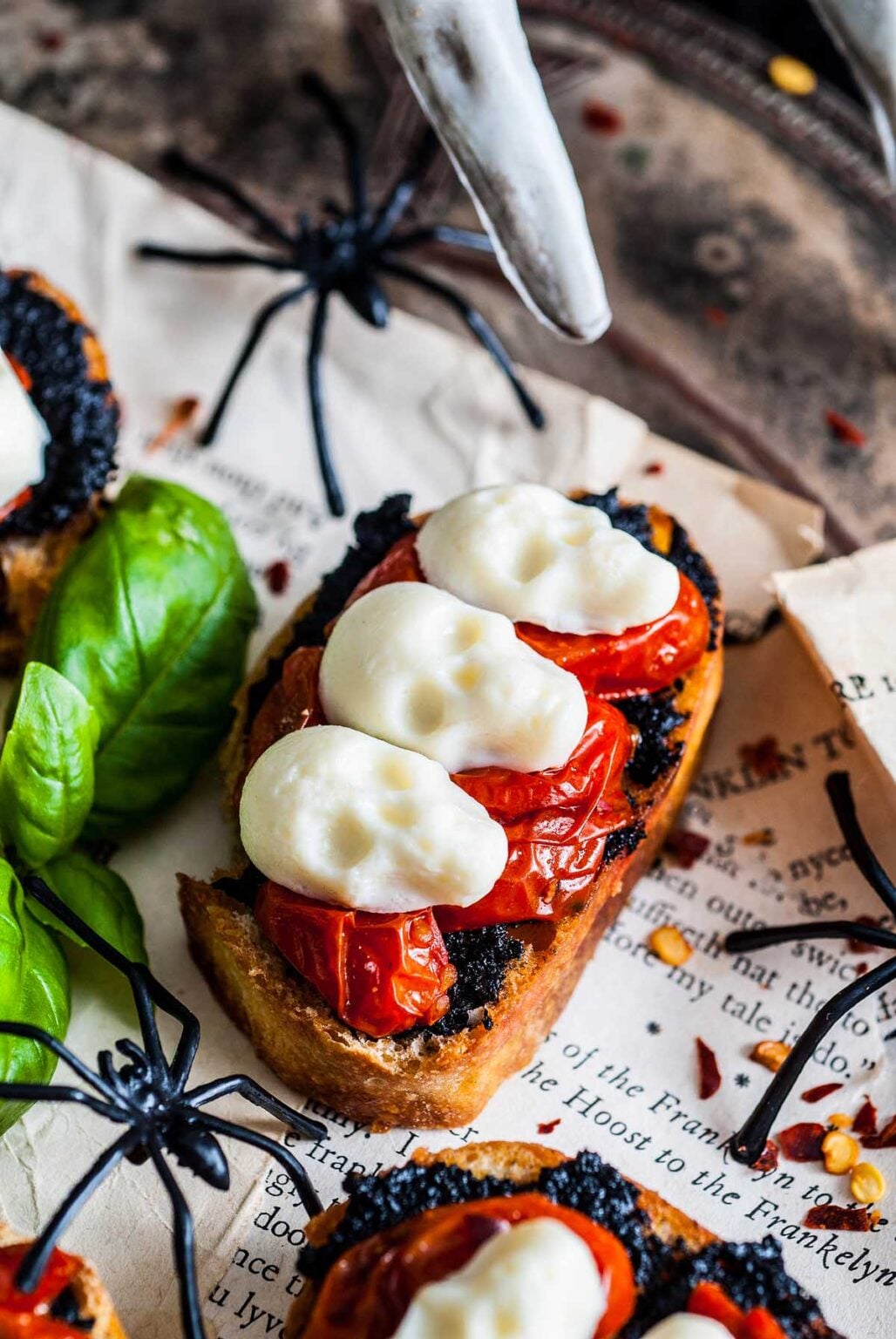 Boo Chetta Halloween Bruschetta Appetizer - xoxoBella
