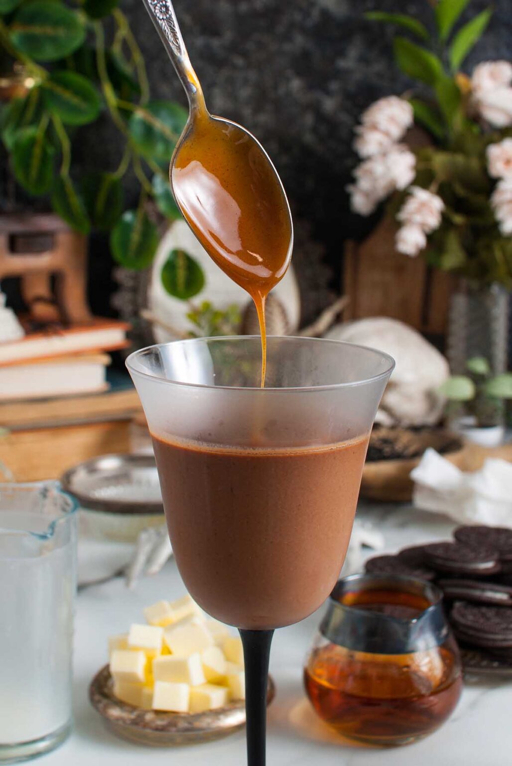 Boozy Halloween Pot de Creme Dessert xoxoBella