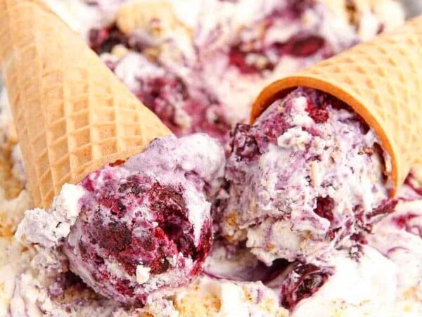 Blueberry Pie Ice Cream.