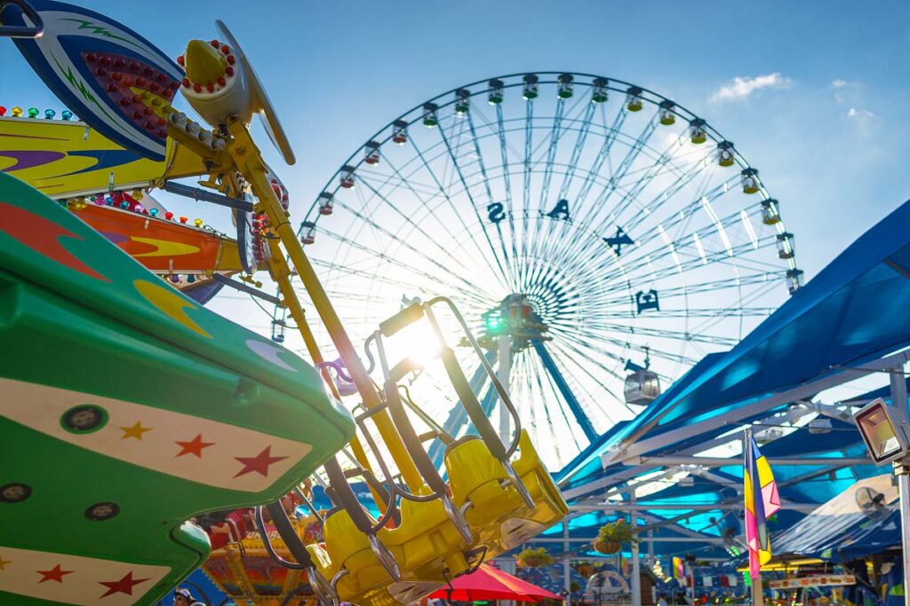 Midway at State Fair of Texas.