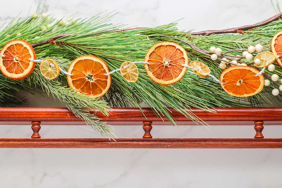 Homemade Dried Orange Garland Christmas Decoration xoxoBella