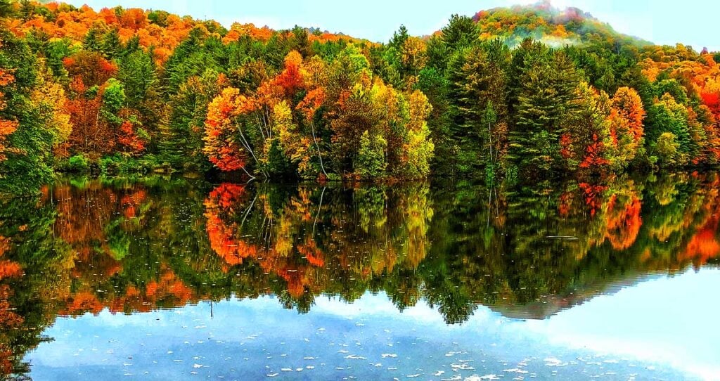 October foliage in Vermont