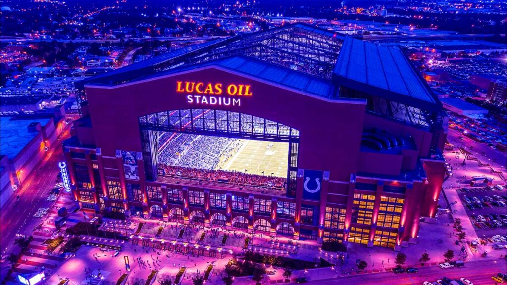 Lucas Oil Stadium Preseason Colts Football Game.