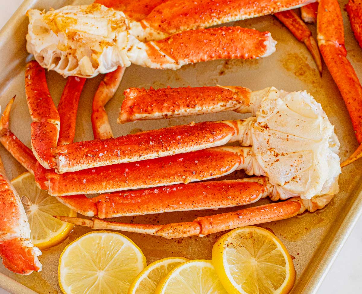 Sheet Pan Crab Legs - xoxoBella