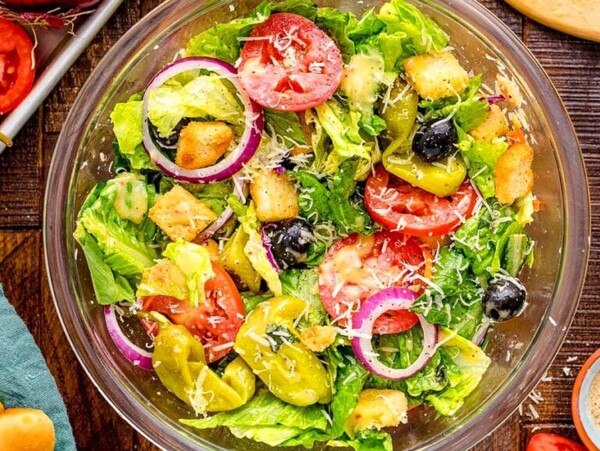 Copycat Olive Garden Salad and Dressing.