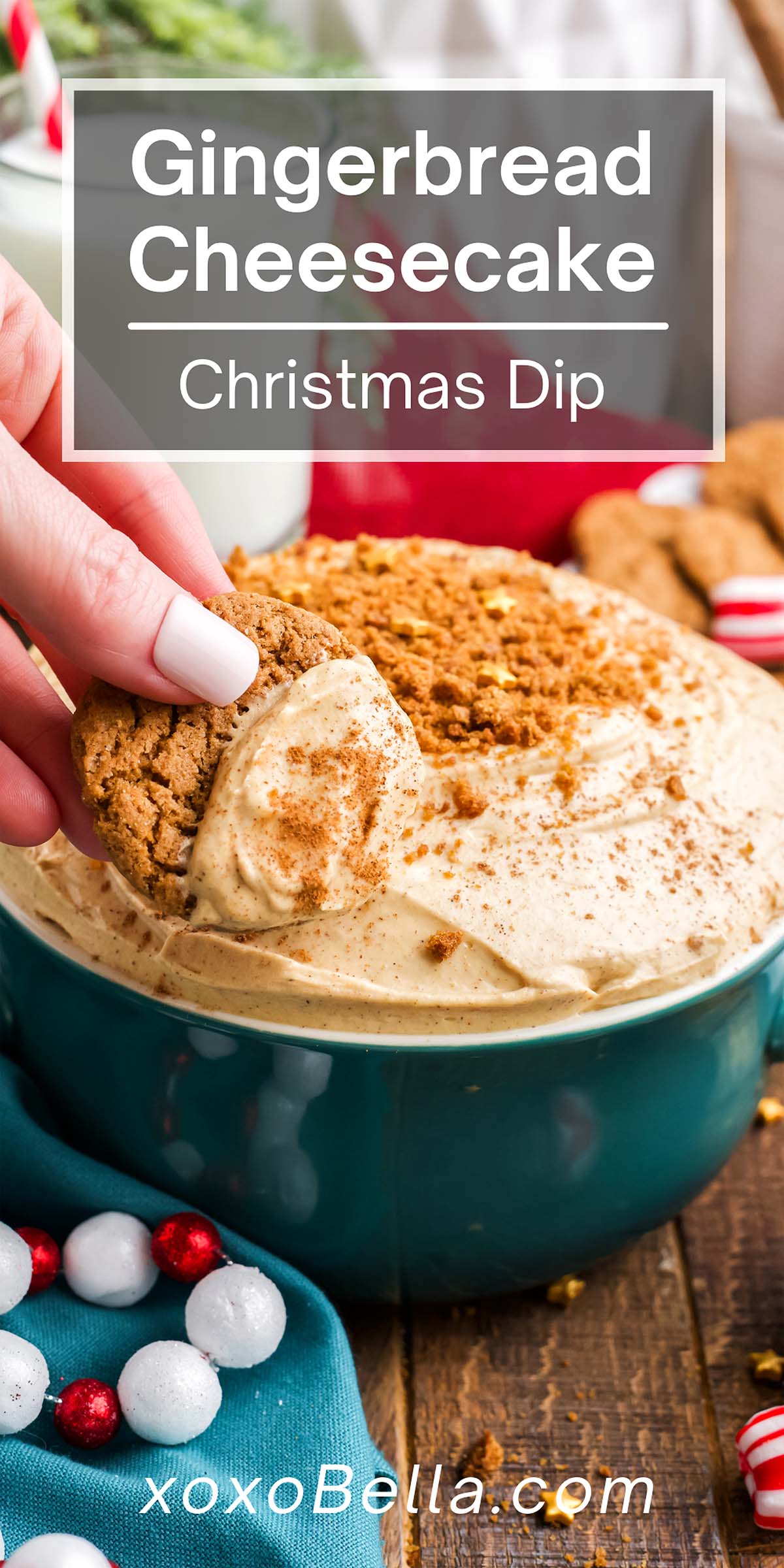 Gingerbread Cheesecake Dip xoxoBella