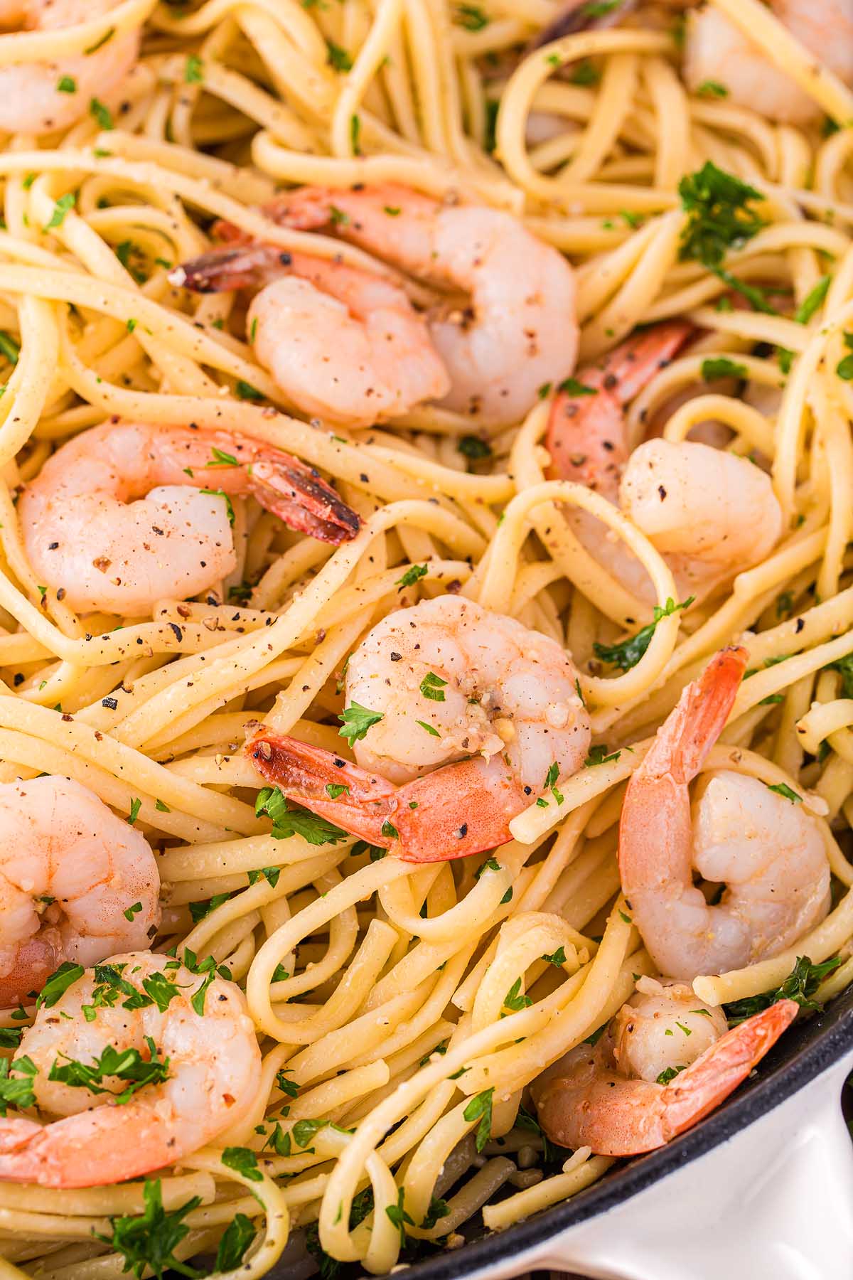 Easy Shrimp Linguine - xoxoBella