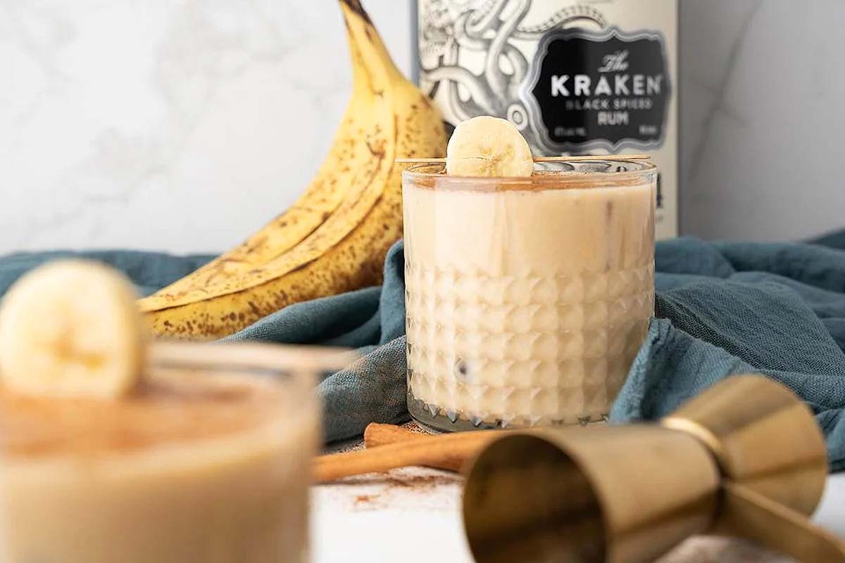 A homemade banana nog recipe.