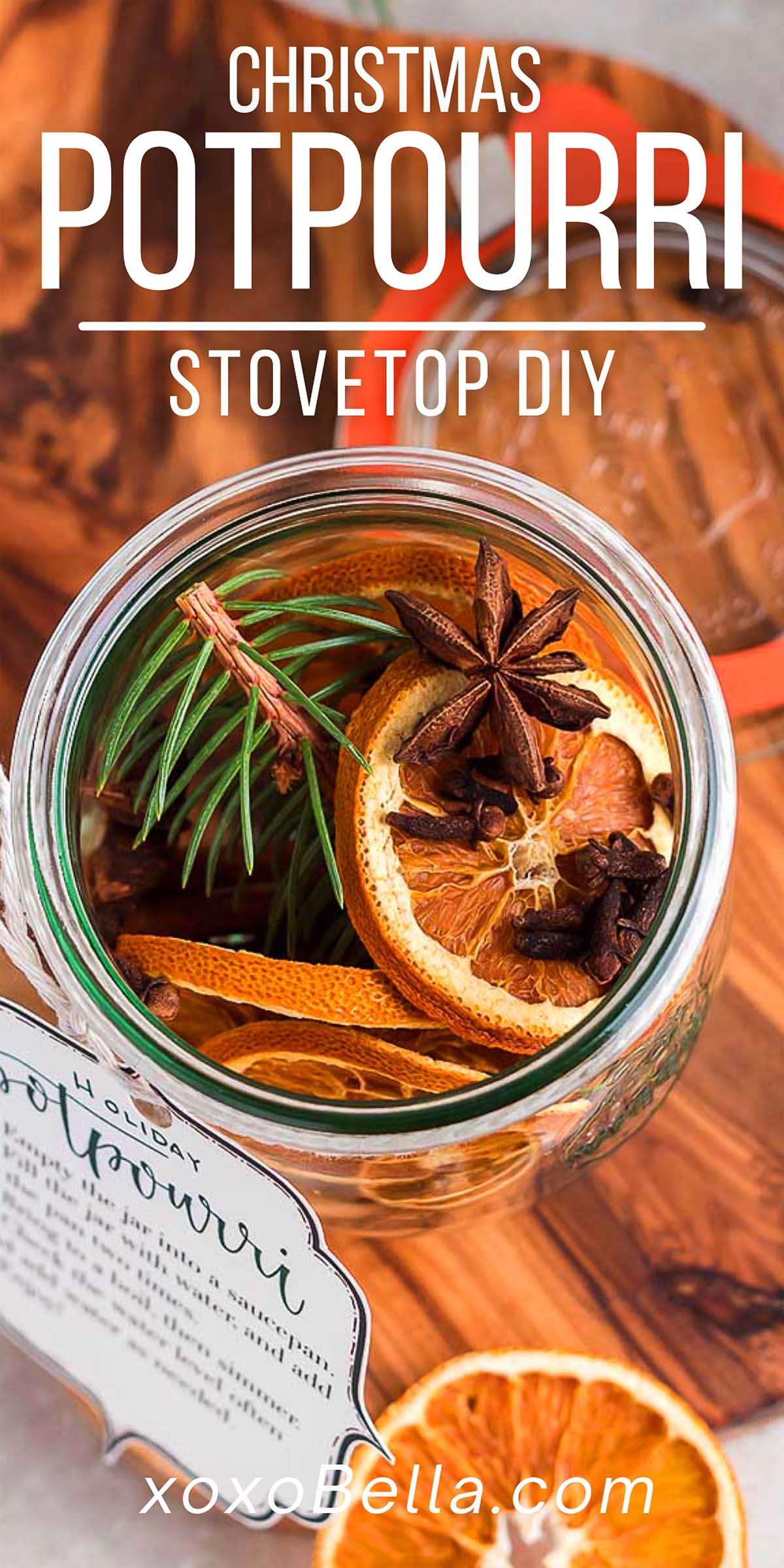 DIY Stovetop Potpourri Simmer Pot Gift Jar xoxoBella