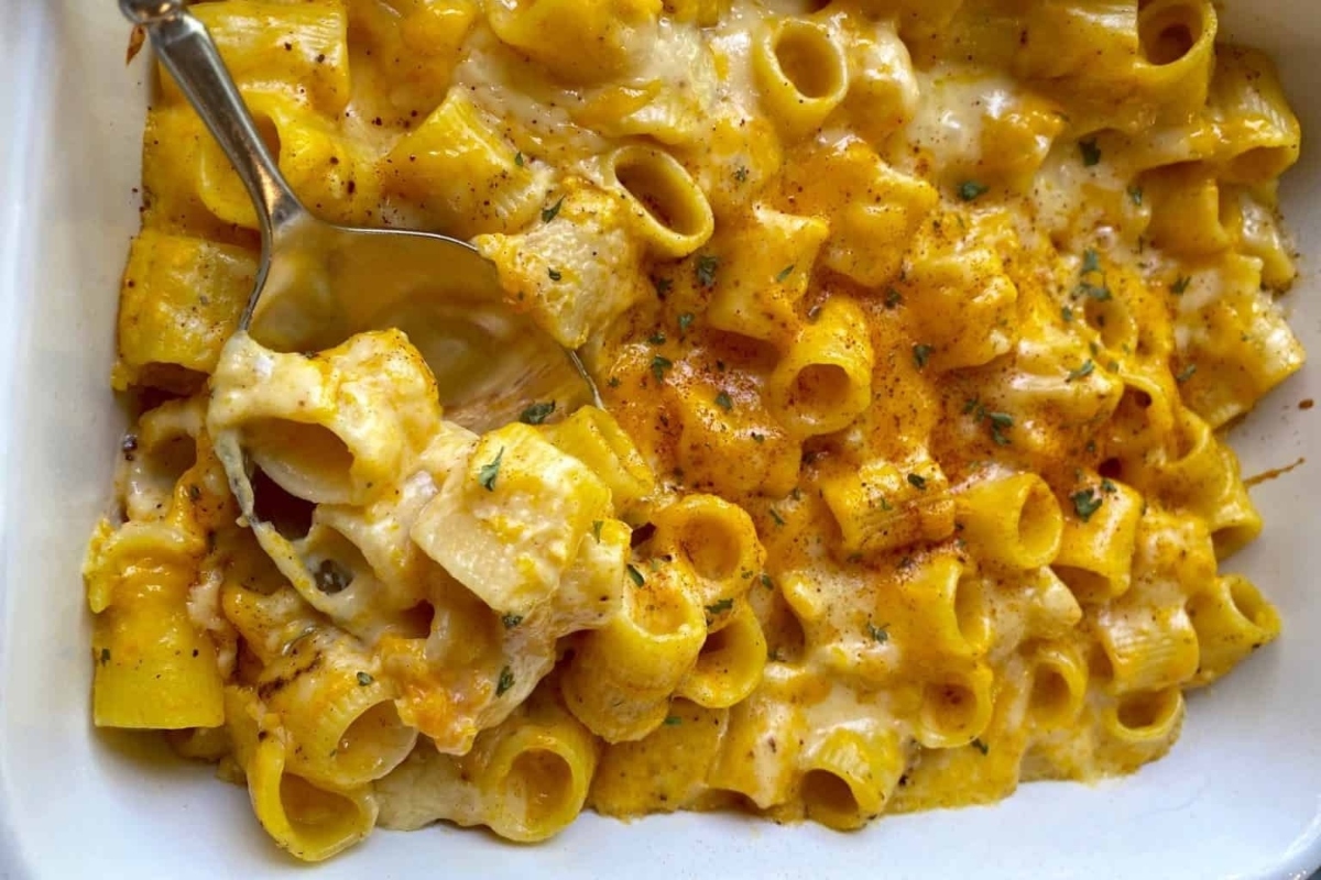 Looking for new year's eve meal ideas? Try a delicious casserole dish filled with savory macaroni and cheese.