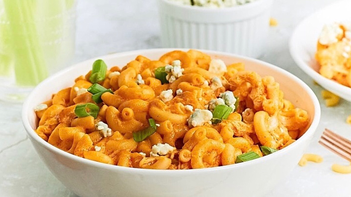 Buffalo Chicken Mac and Cheese.