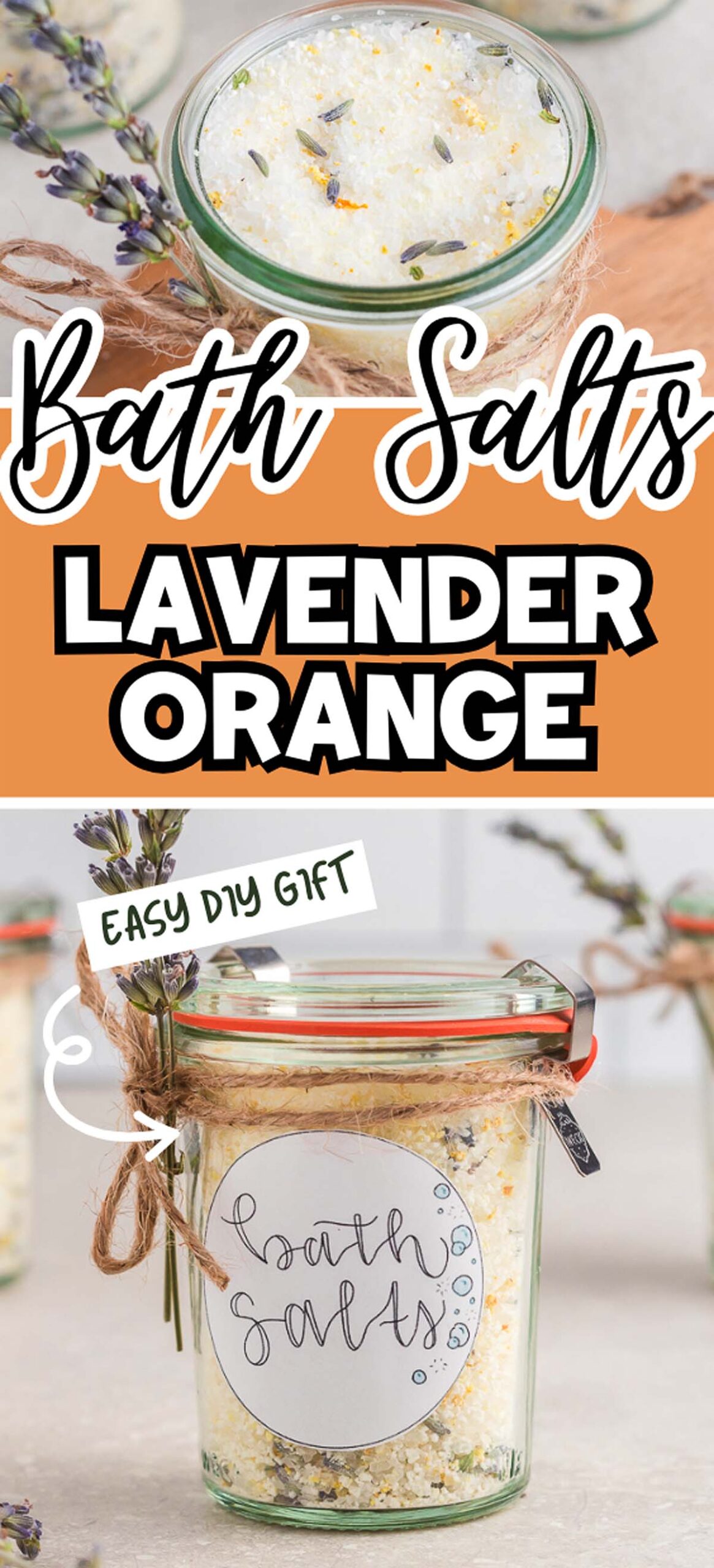 DIY Lavender Orange Bath Salts - xoxoBella