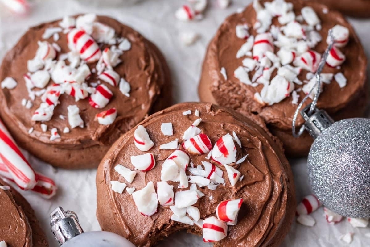 Chocolate peppermint cookies infused with the delightful taste of peppermint candy canes.