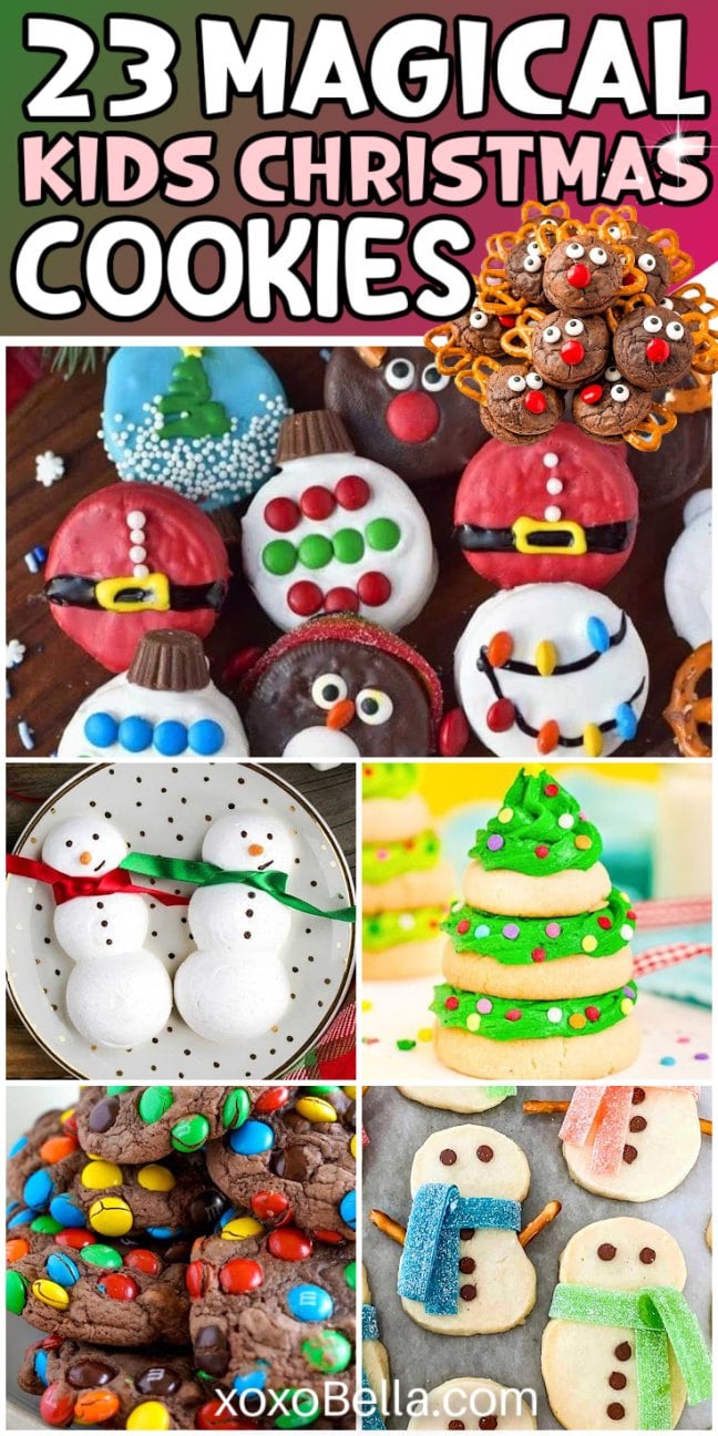 A collage of different cupcakes, perfect for inspiring kids christmas cookies and festive baking fun.