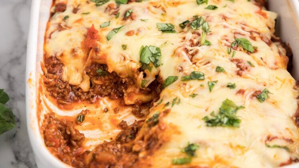 Baked Ravioli Casserole.