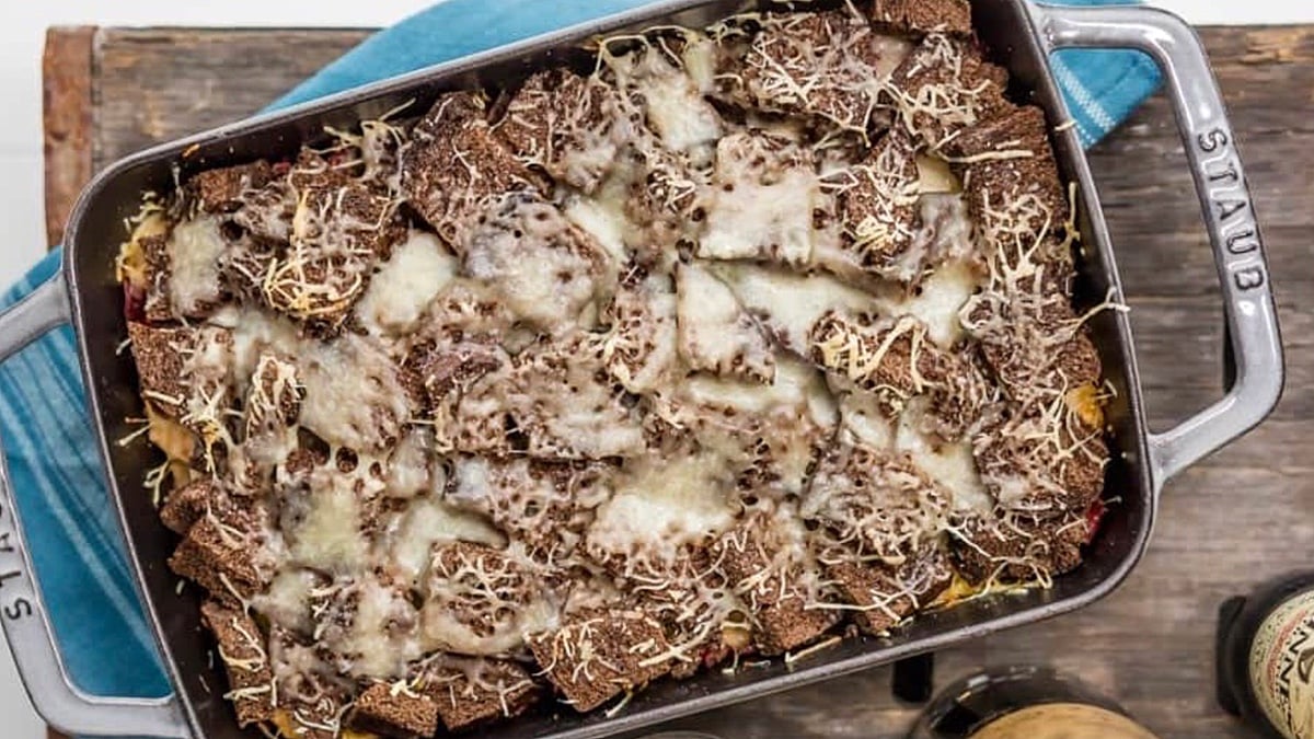 Reuben Casserole (Corned Beef Casserole) Recipe.