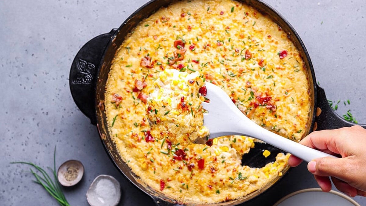 Cheesy Corn Casserole.