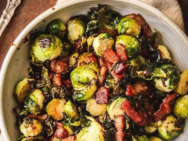 Brussels Sprouts With Bacon.