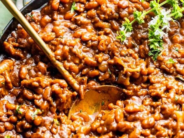 Baked Beans with Ground Beef.
