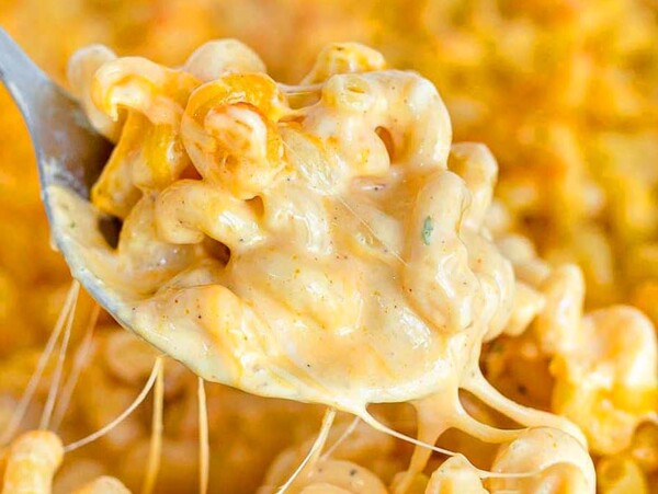 Creamy Baked Mac And Cheese.